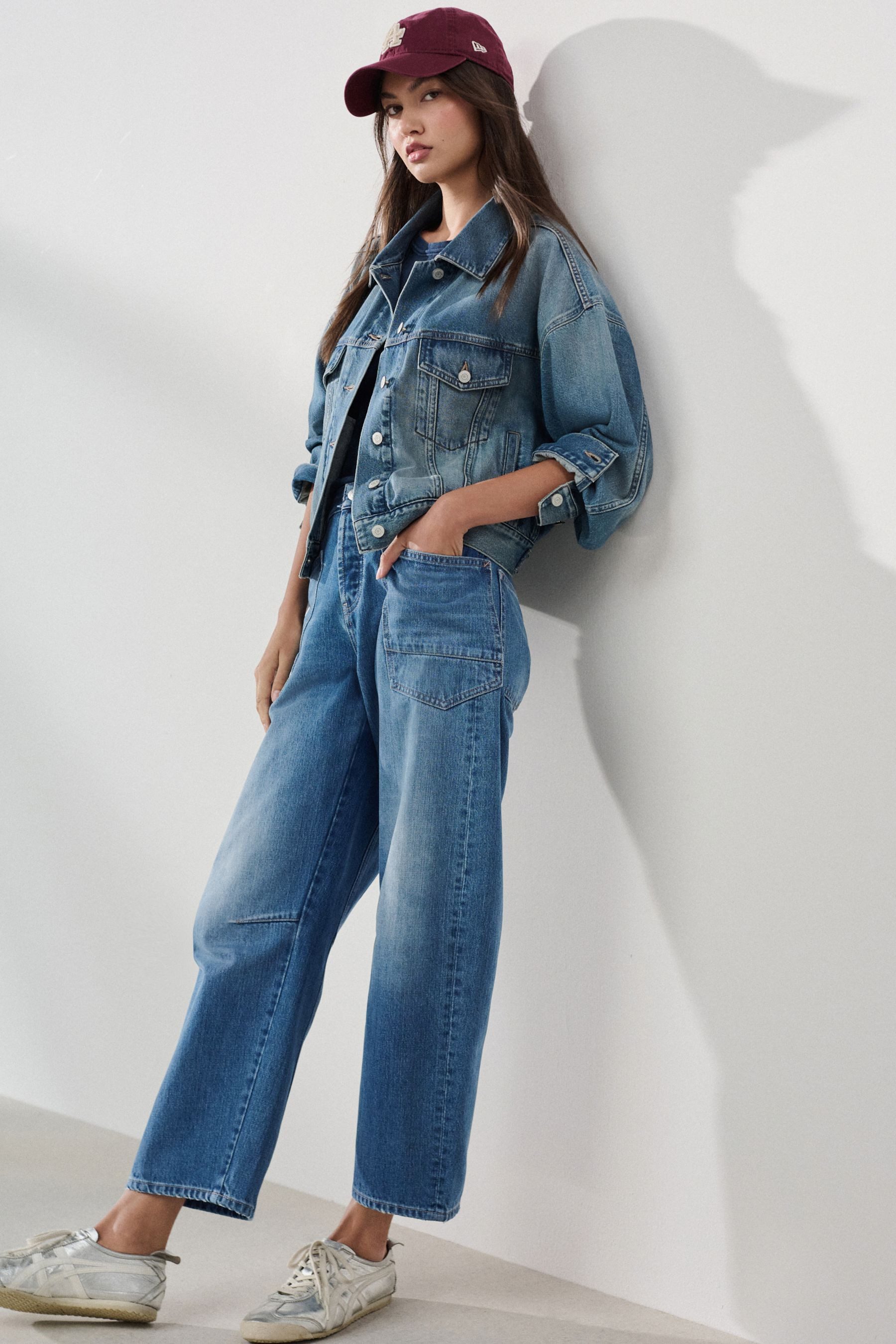 Next Jeansjacke Relaxed Fit Trucker-Denimjacke (1-St) – Bild 5 von 5