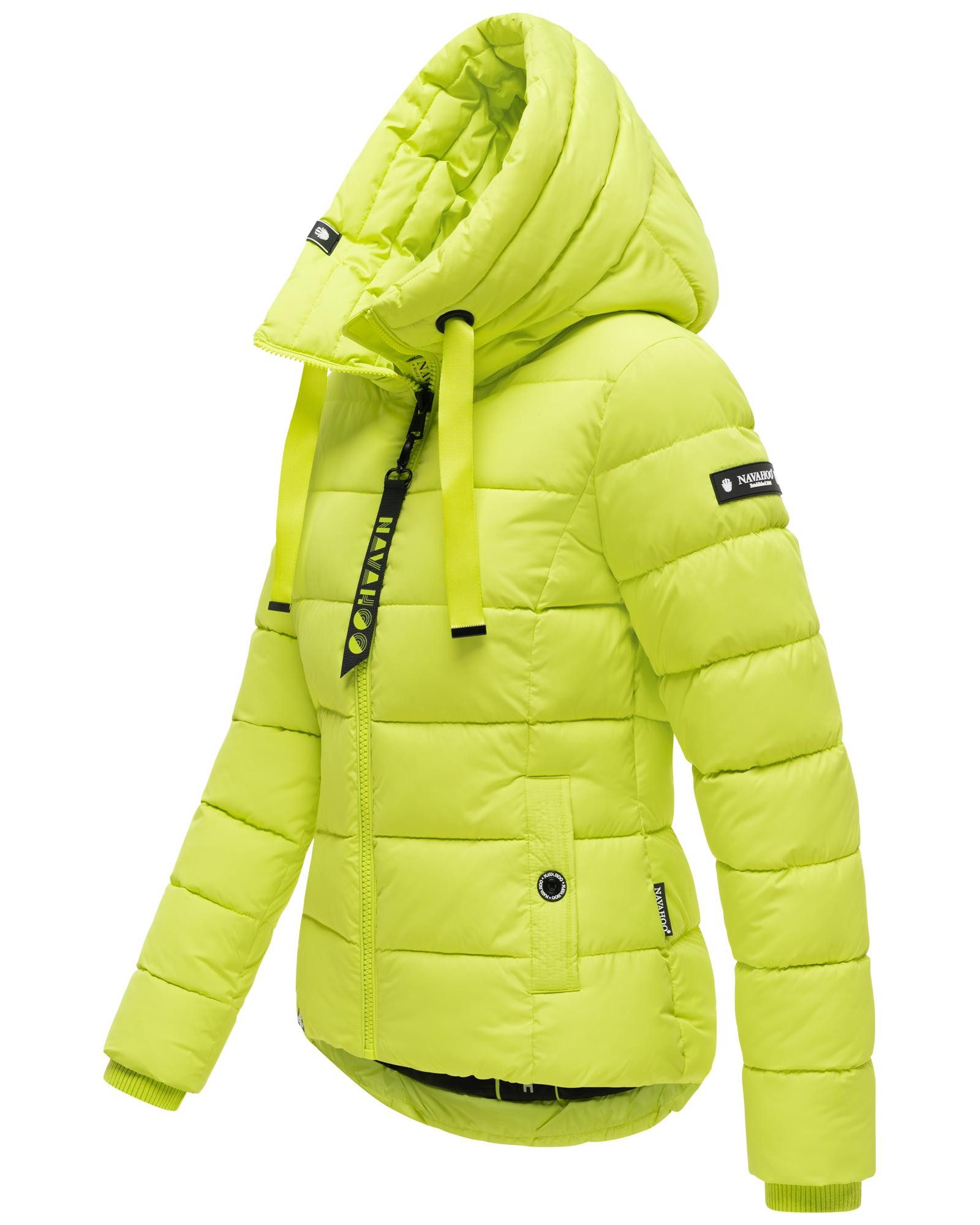 Navahoo Steppjacke Amayaa stylische Damen Winterjacke mit coolen Applikationen