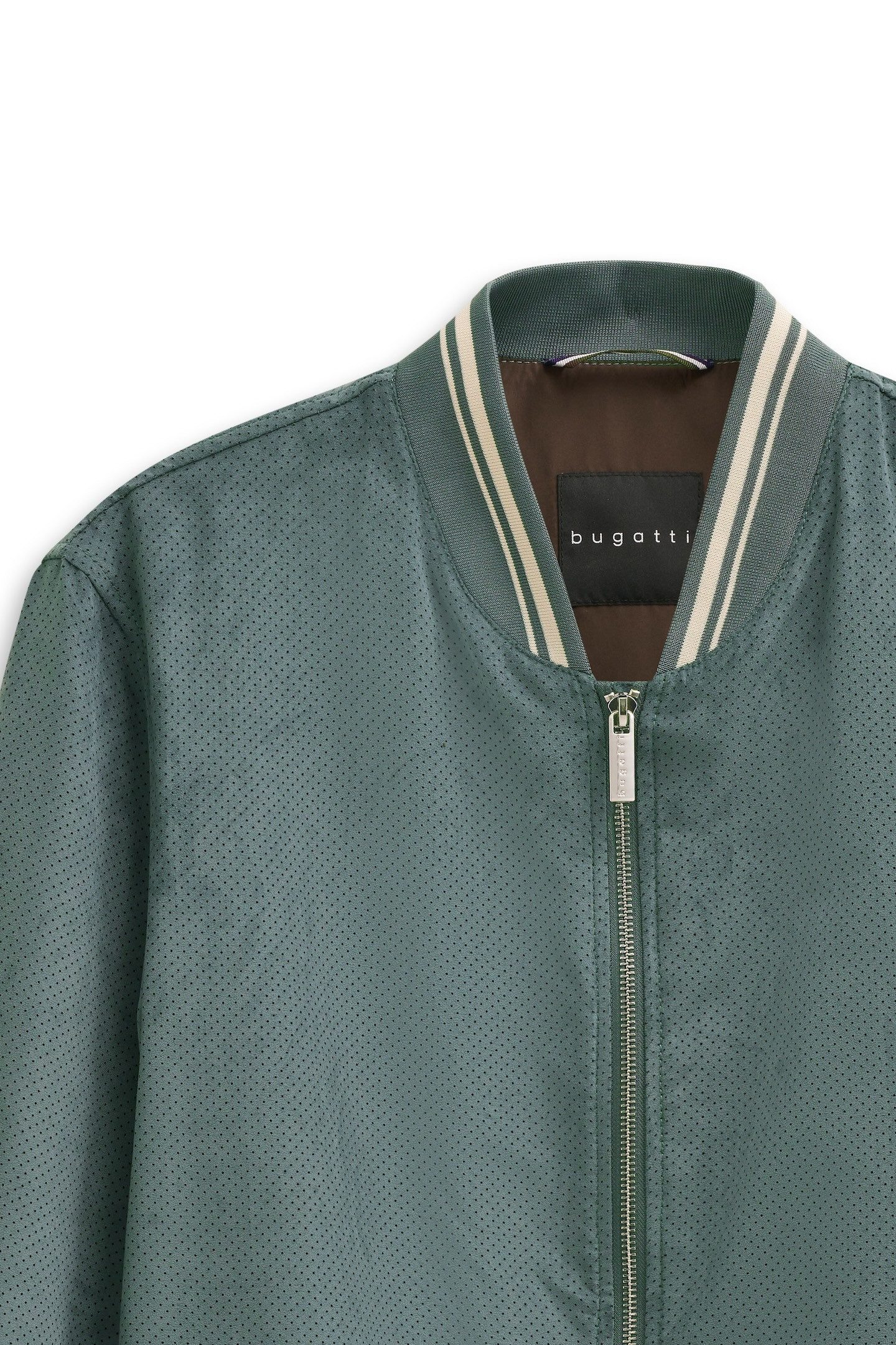 bugatti Collegejacke Regular Fit wasserabweisend trotz leicht perforiertem Oberstoff