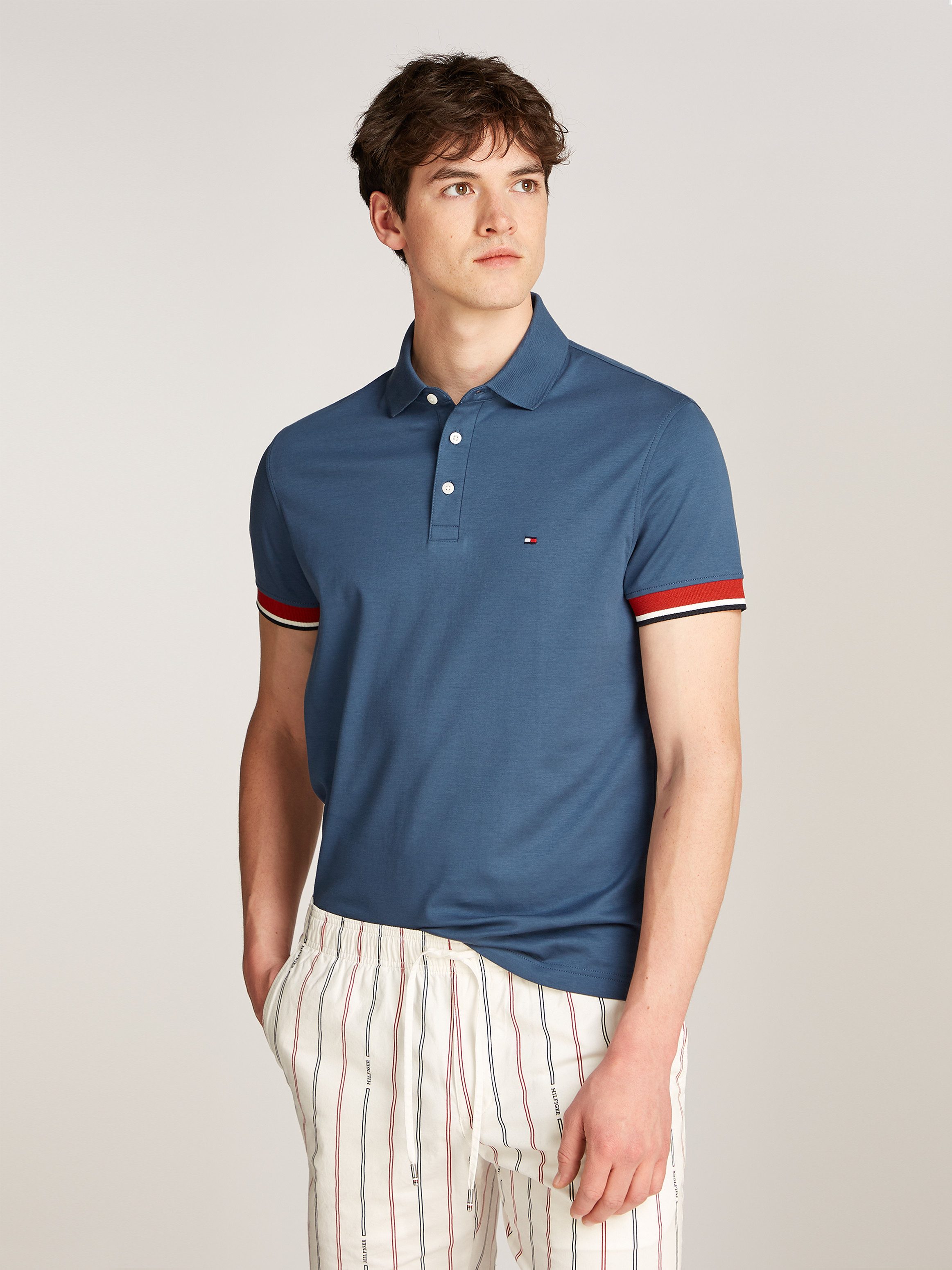Tommy Hilfiger Poloshirt INTERLOCK SLEEVE DETAIL günstig online kaufen