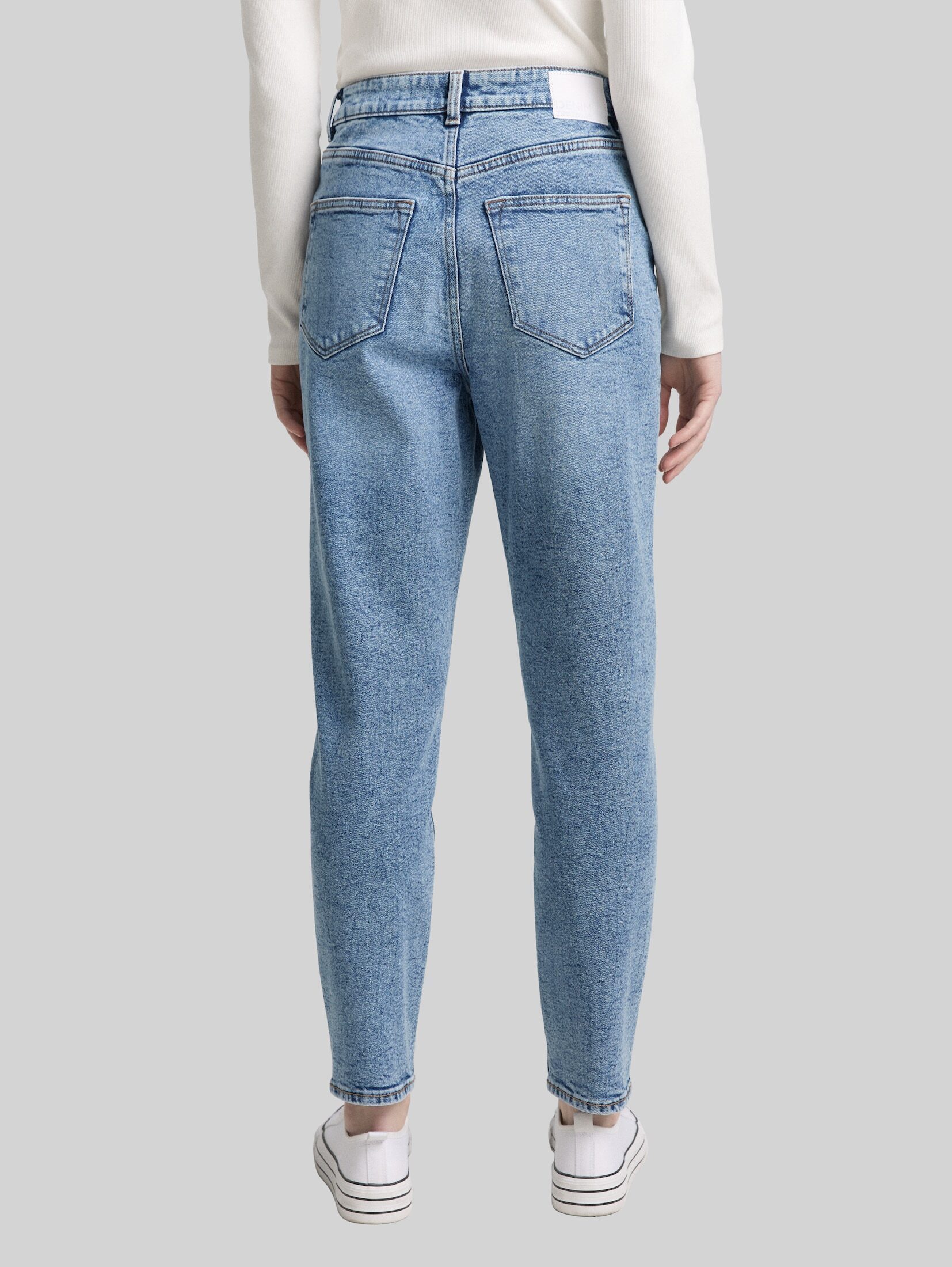 TOM TAILOR Denim Ankle-Jeans Jeanshosen TTLINLEY MOM High Waist Ankle Jeans – Bild 4 von 5
