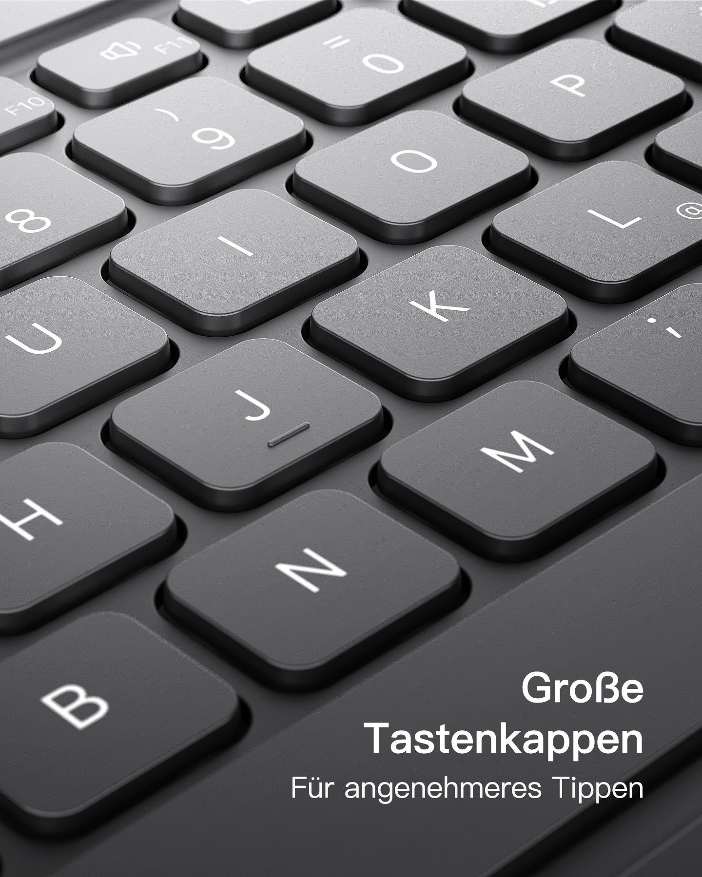 drei Touchpad, PC/iPad) Android/iOS-Systeme/Smartphones/Windows Tastatur Wireless-Tastatur Kanäle Inateck mit Tablet Bluetooth (kompatibel mit