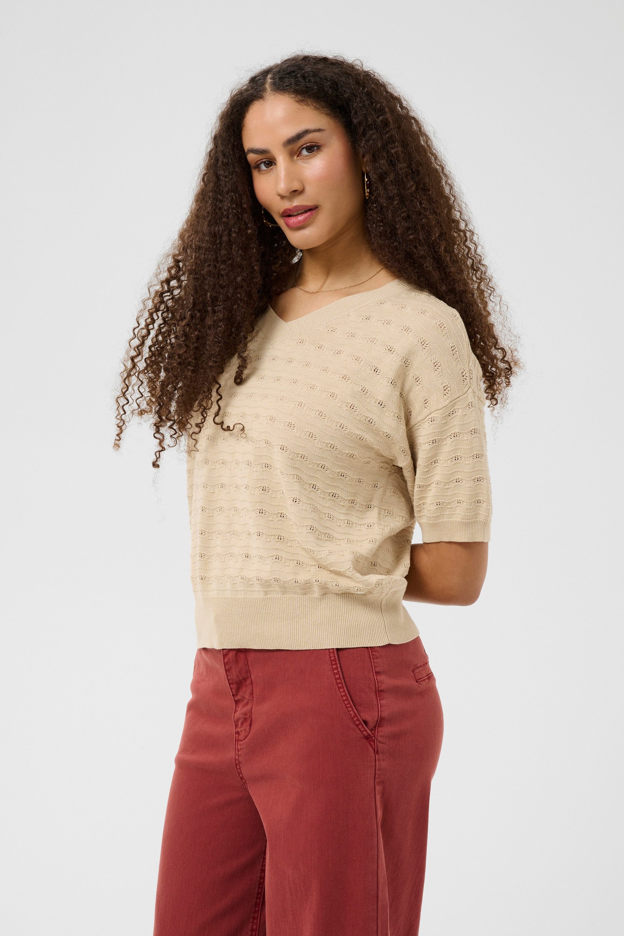 Cream Strickpullover Strickpullover CRAnnali