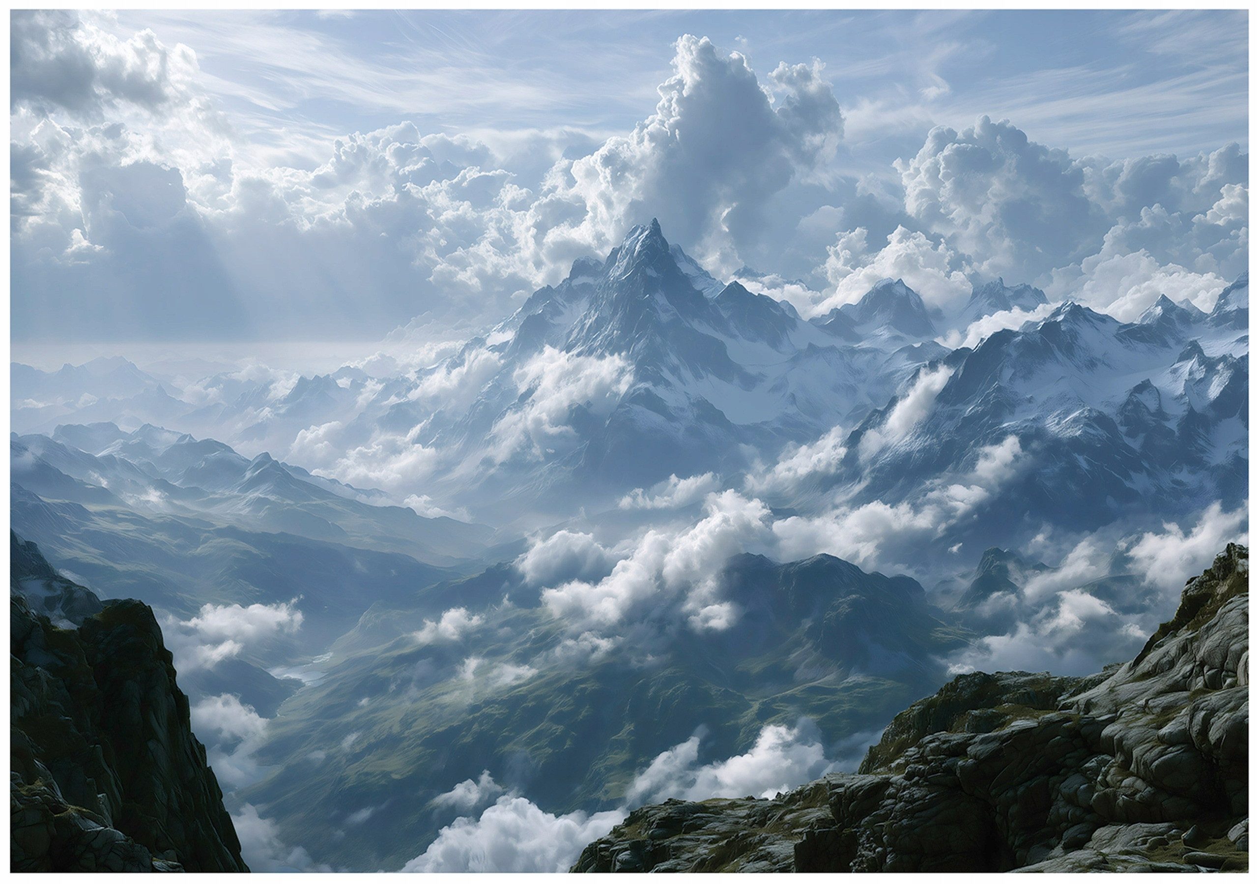 Wallarena Fototapete Vlies Berge, glatt, 150 x 105 cm