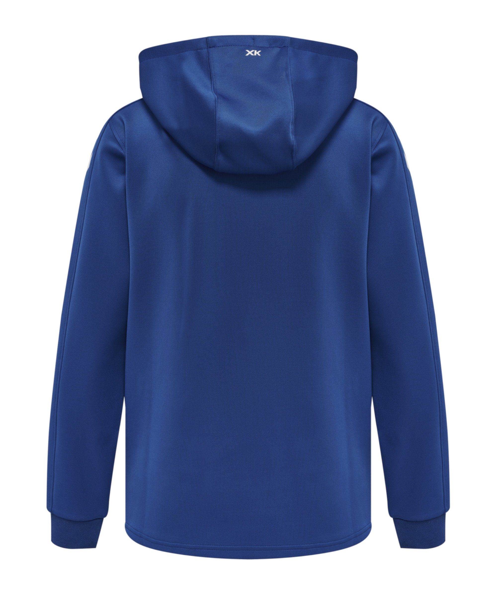 blau Damen hmlCORE Trainingsjacke hummel Kapuzenjacke XK