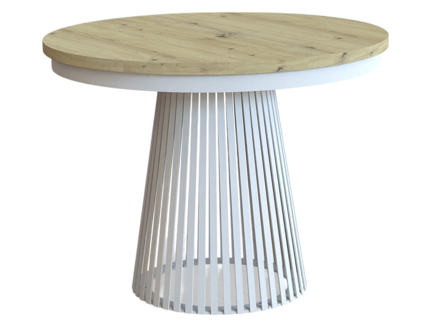 Compleo Esstisch Rund, Säulengestell mit Rillenstruktur DAST (TOPSELLER), A günstig online kaufen