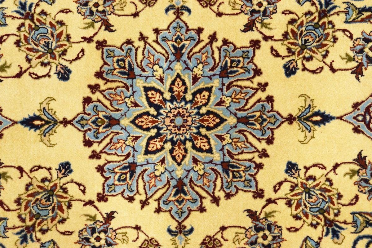 Orientteppich Isfahan Seidenkette 69x111 mm Handgeknüpfter rechteckig, 6 Nain Trading, Höhe: Orientteppich