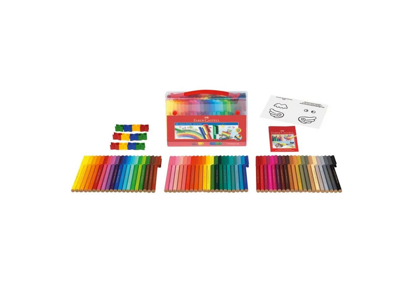 Thumbnail - Faber-Castell Filzstift Faber-Castell Connector Koffer - Filzstifte - 60-teilig