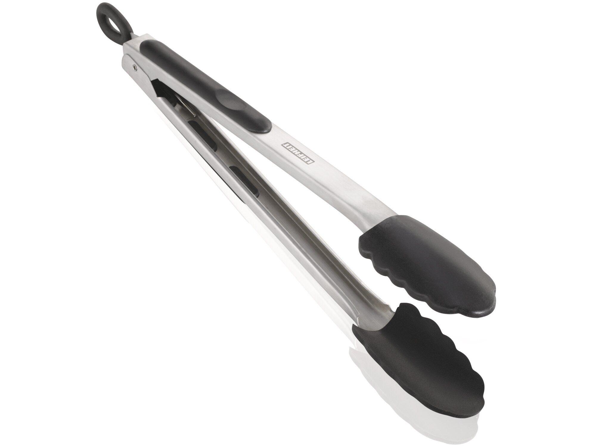Leifheit Grillzange Küchen-und Grillzange 31 cm, hitzebeständig bis 160°C, Feststellmechanismus, Aufhängeöse, 31 cm