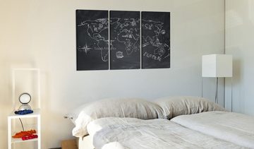 Artgeist Pinnwand Travel broadens the mind (triptych) [Cork Map]