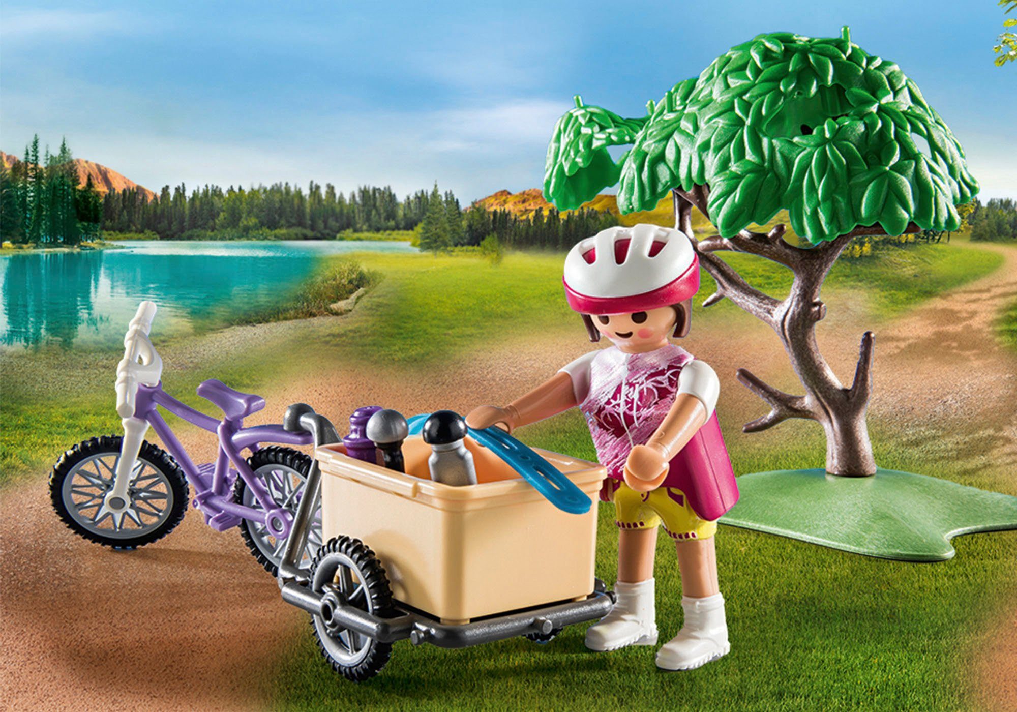 Mountainbike-Tour & Konstruktions-Spielset Family Playmobil® Fun, St) (71426), (52