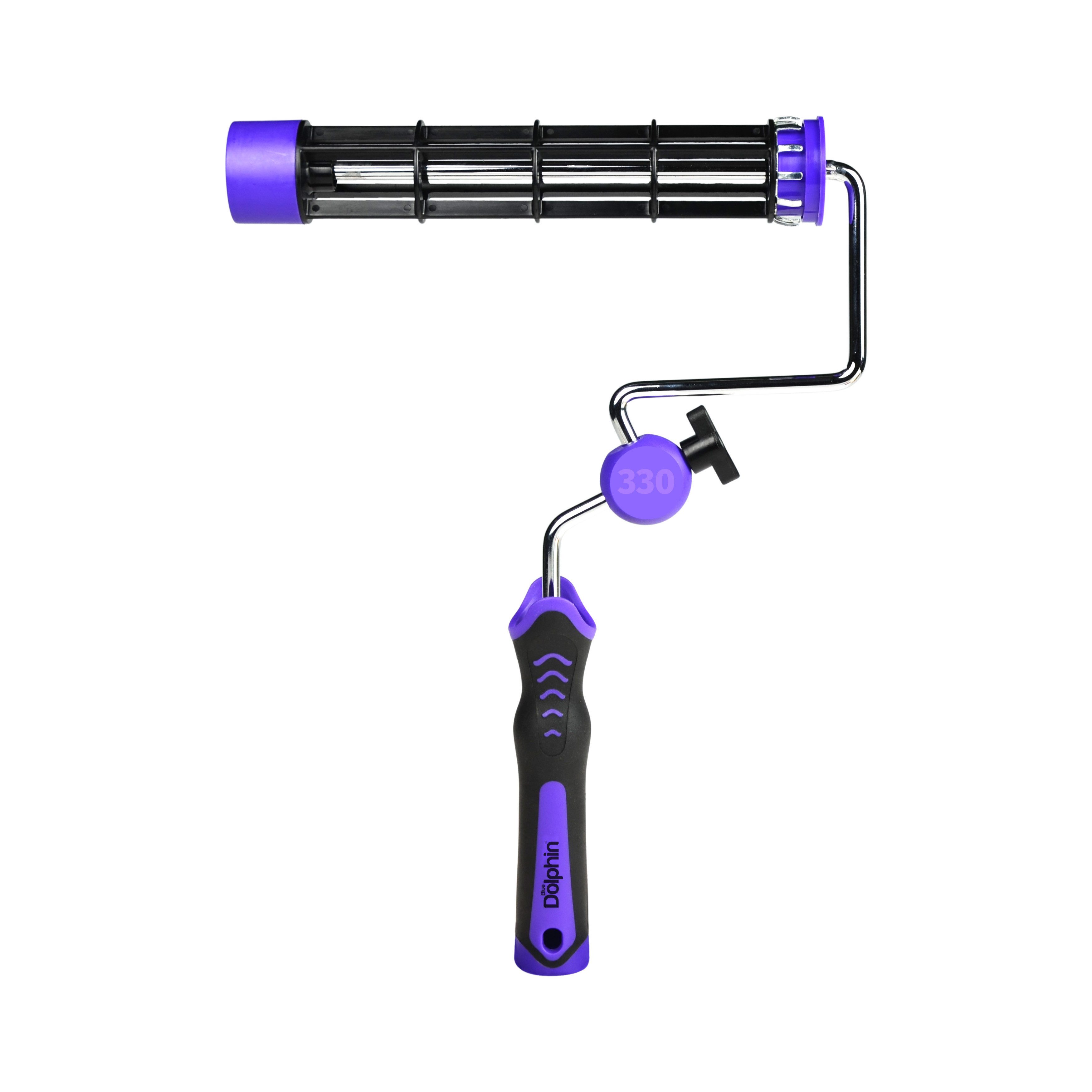 BlueDolphin Farbroller Maler ROTATING DolphinRoller SYSTEM 25cm Griff (Single-pack, 1-St), Rotierender Kopf