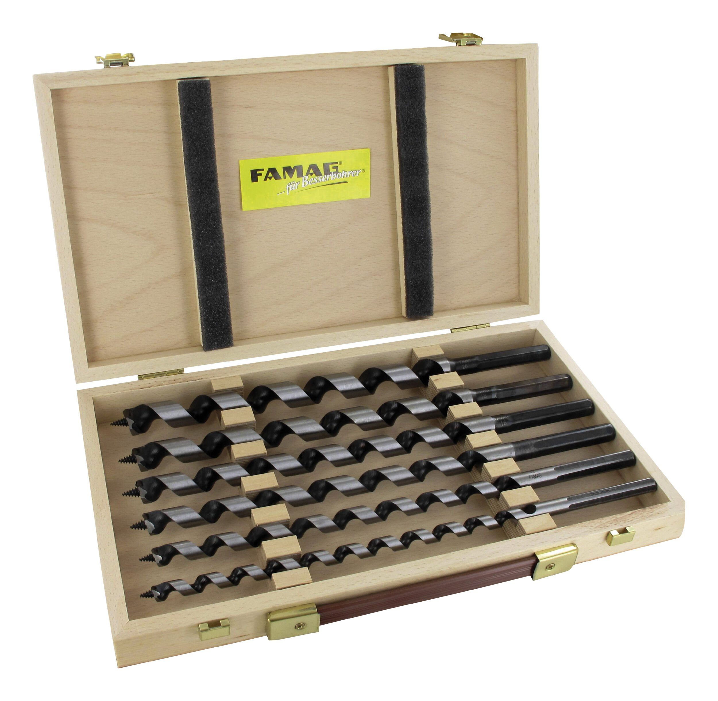 FAMAG Holzbohrer, Schlangenbohrer-Satz 460 mm 6tlg