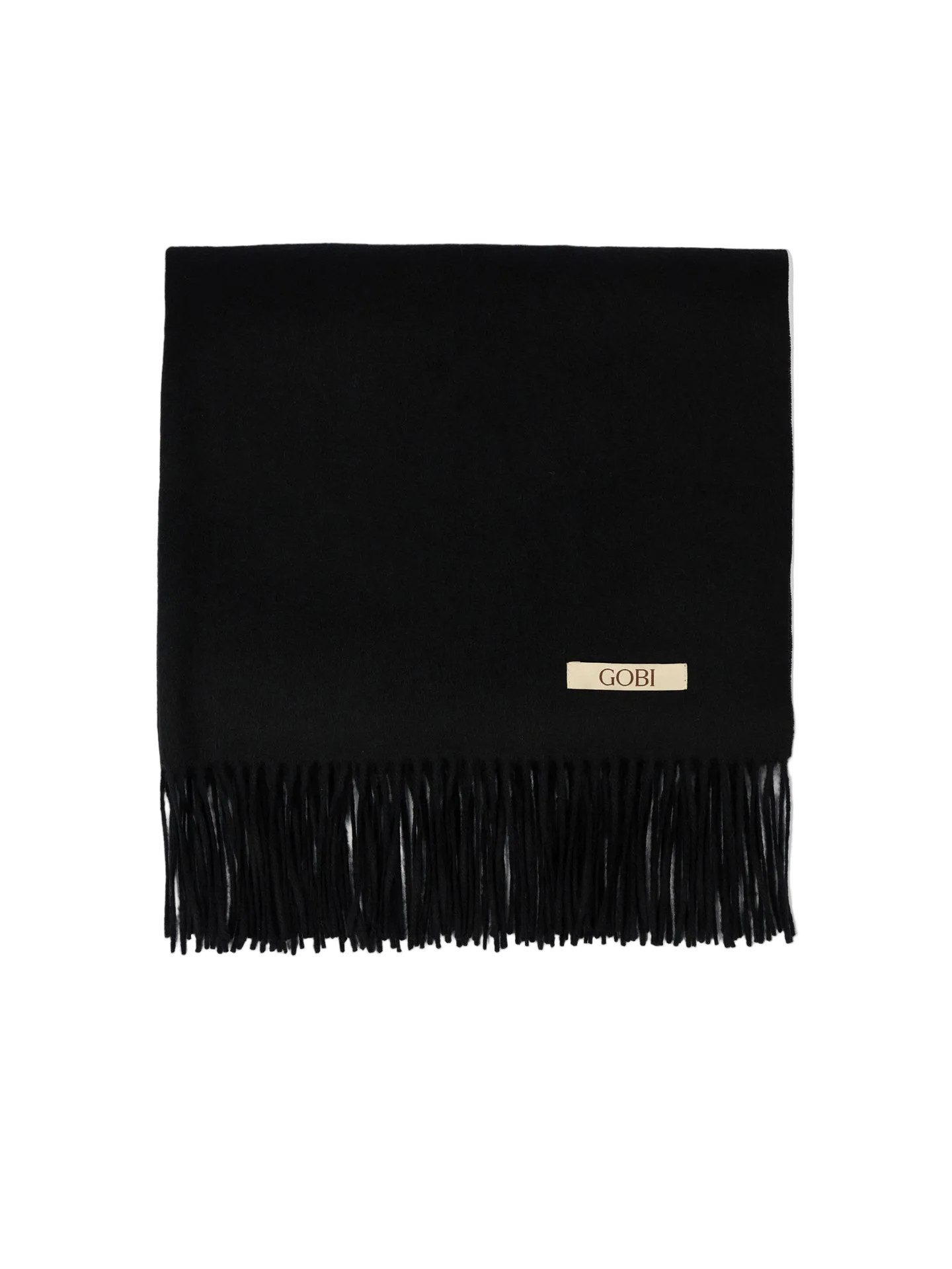 GOBI Cashmere Strickschal Weiter Fransenschal