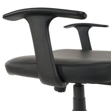MCW Schreibtischstuhl Chicago Kunstleder, Verstellbare Wipptechnik, Bequemes Sitzen, bis zu 150 kg belastbar