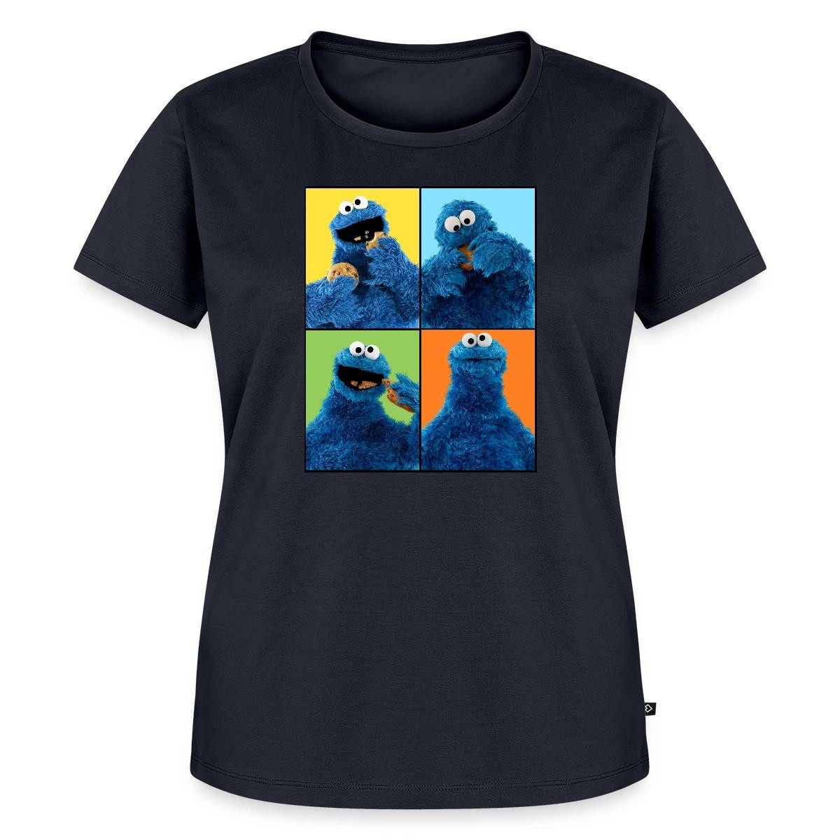 T-Shirt Sesamstraße Krümelmonster Posen Frauen Premium T-Shirt