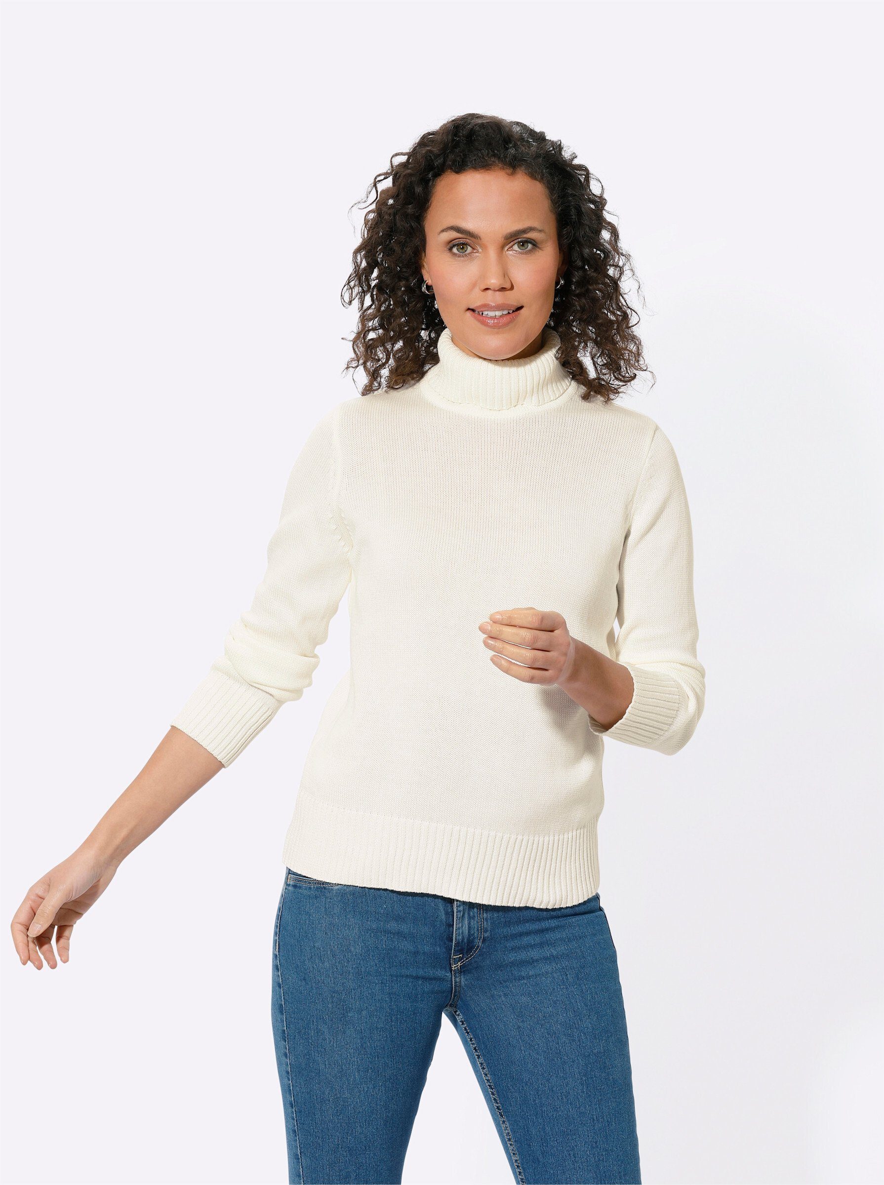 Casual Looks Stehkragenpullover "Pullover" günstig online kaufen