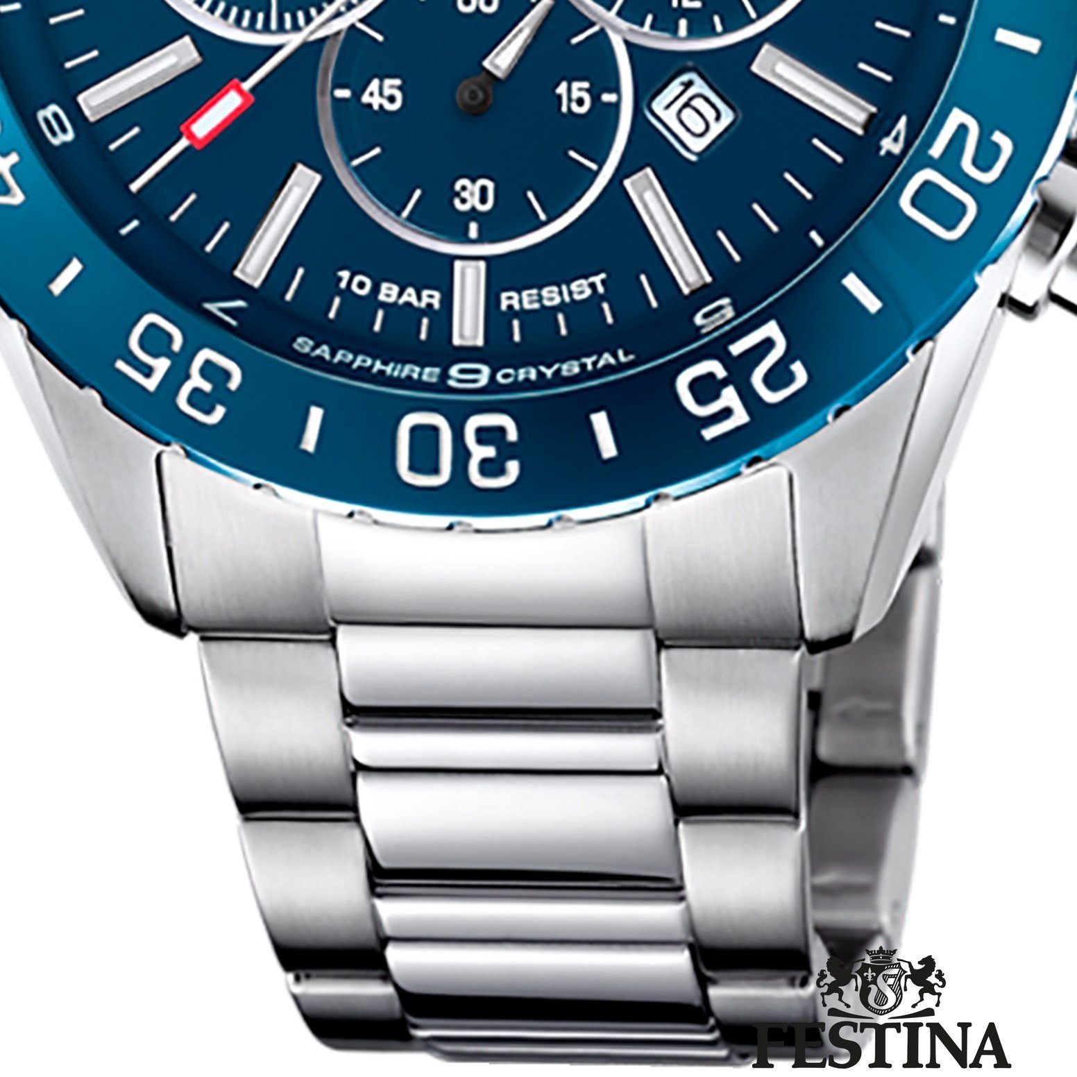 Festina Quarzuhr Festina Herrenuhr Keramik, (Analoguhr), Herren Armbanduhr rund, Edelstahlarmband silber, Fashion