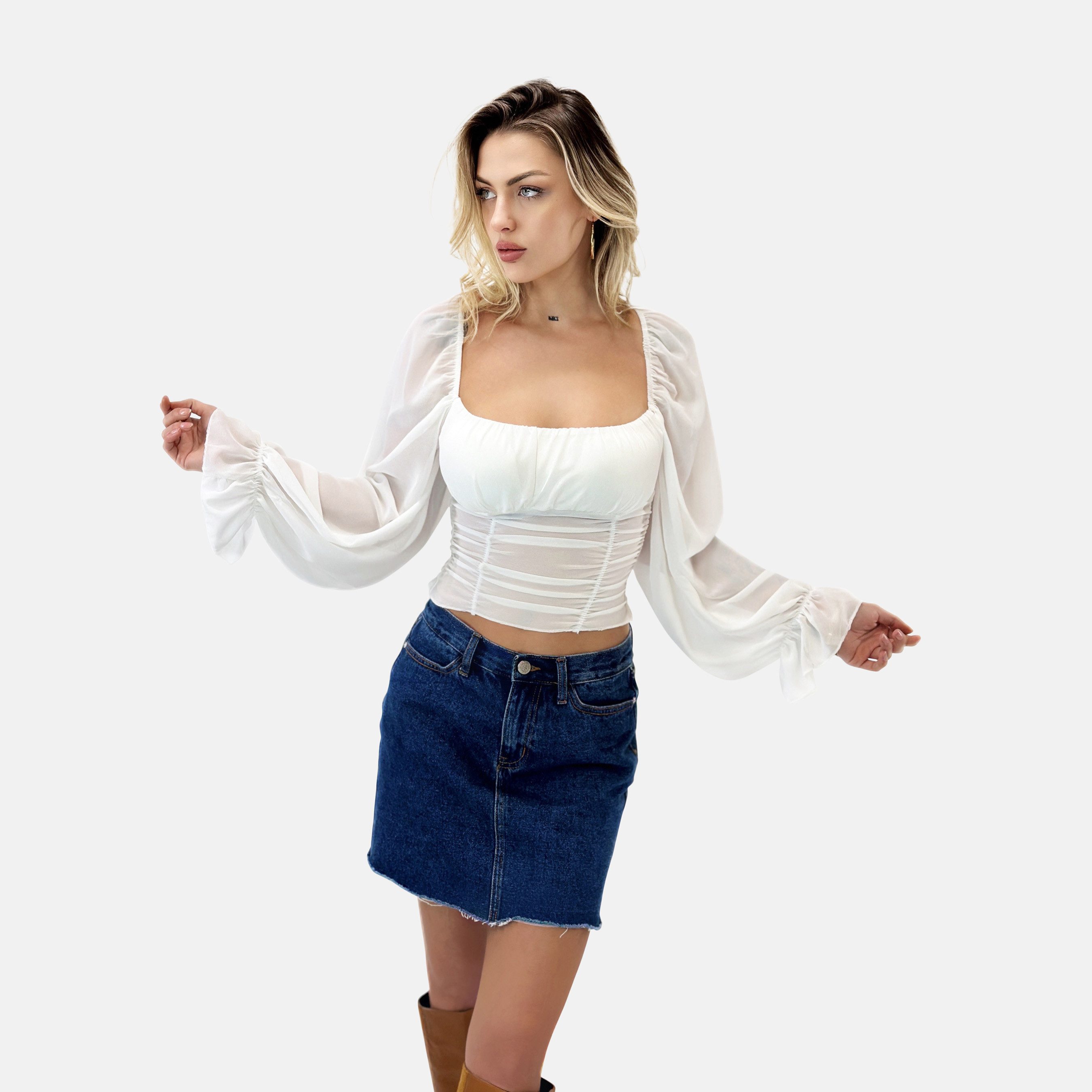 Blusentop Damen Oberteil