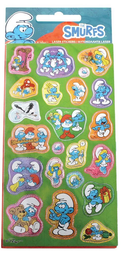 Disney Kreativset Die Schlümpfe Together Holografisches Aufkleberset