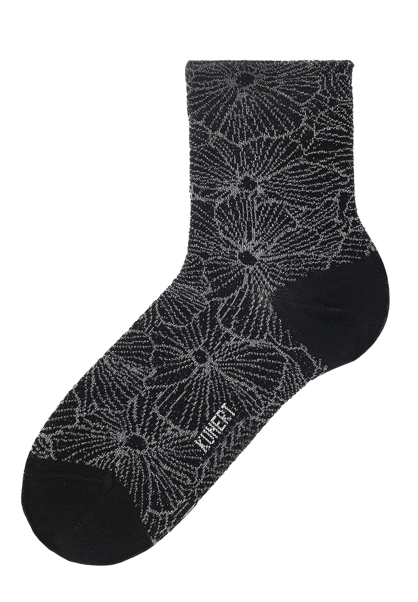 KUNERT Basicsocken Allover Love (1-Paar) Socken mit Blumenmuster aus Glanzgarn