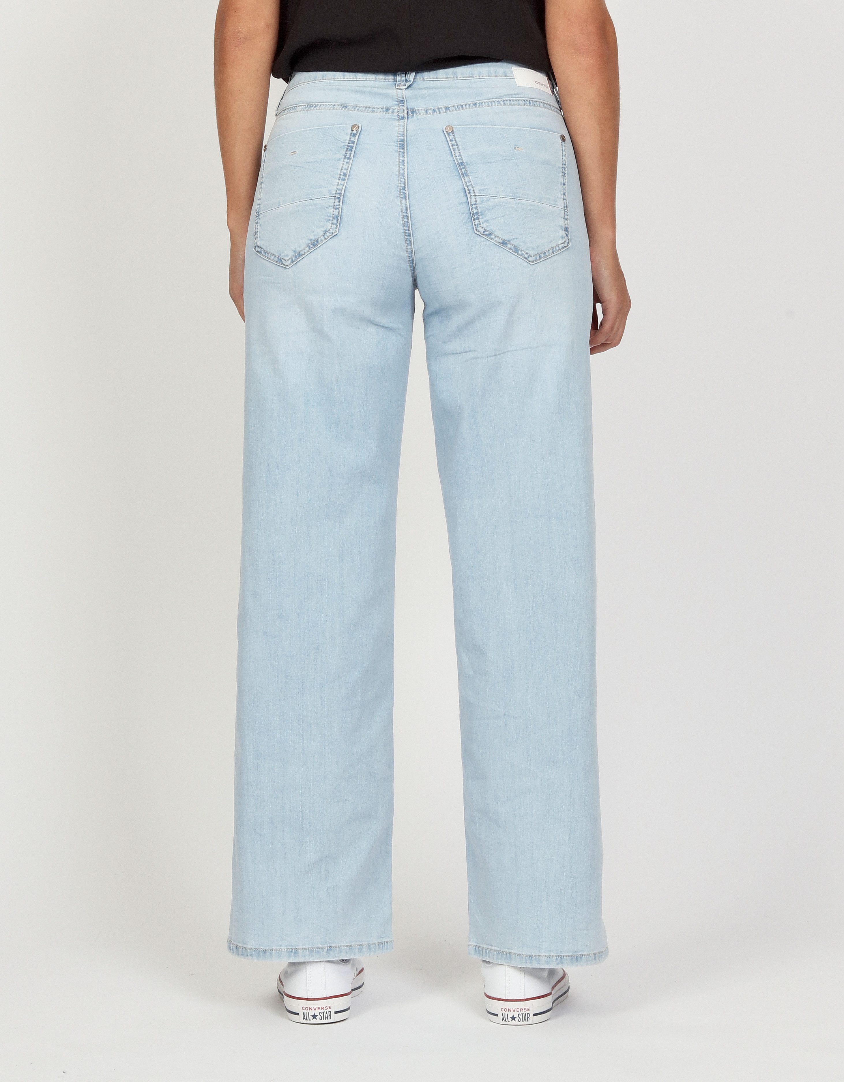 GANG Weite Jeans 94CARLOTTA weiter Fit im bodenlangen Palazzo-Style günstig online kaufen