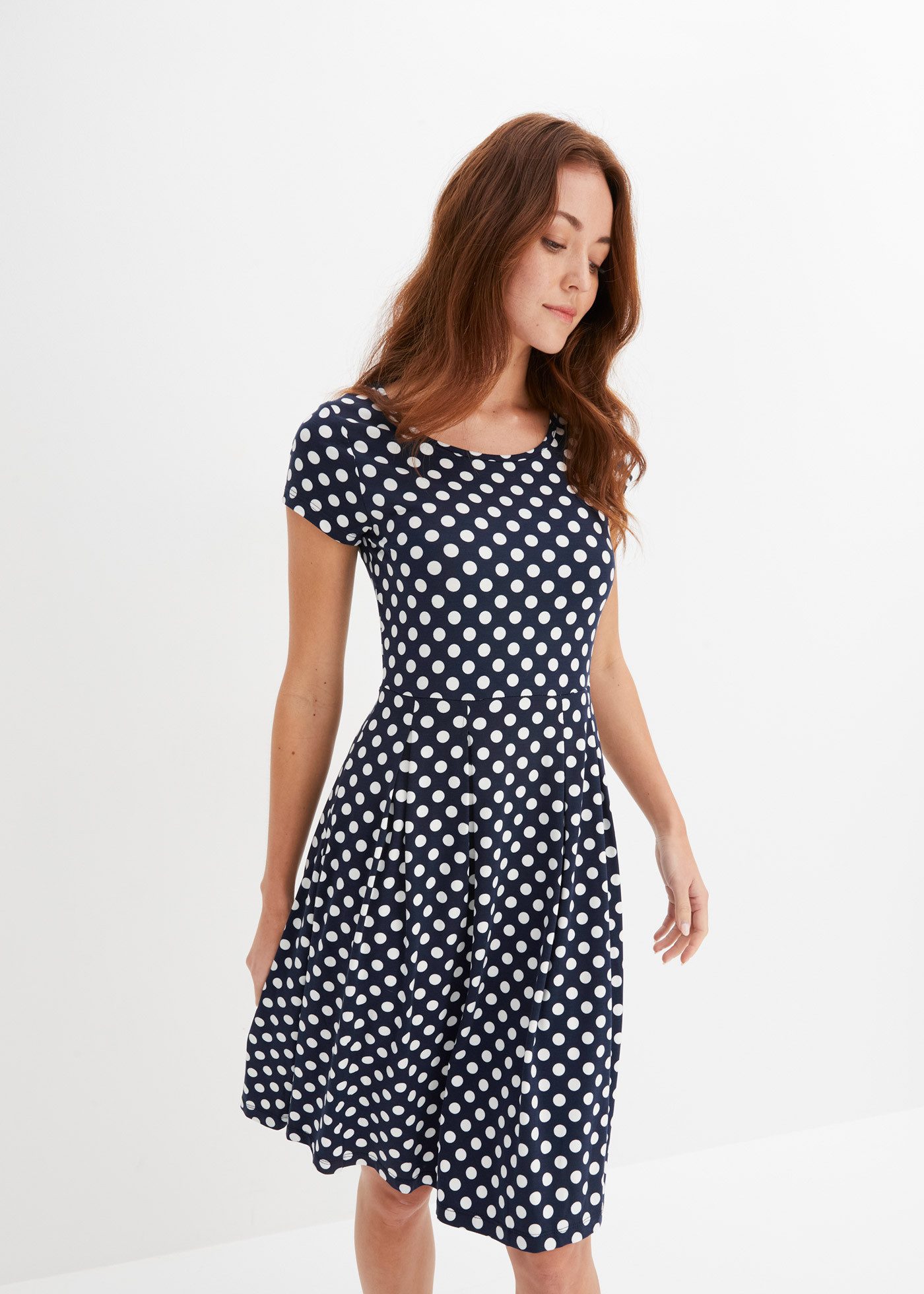 bonprix Jerseykleid (1-tlg) für sommerliche Tage, aus Viskose-Mix, ausgeste günstig online kaufen