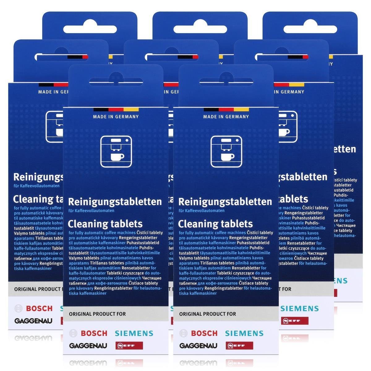 BOSCH 8x Bosch TCZ6001 Reinigungstabletten für Kaffeevollautomaten ...
