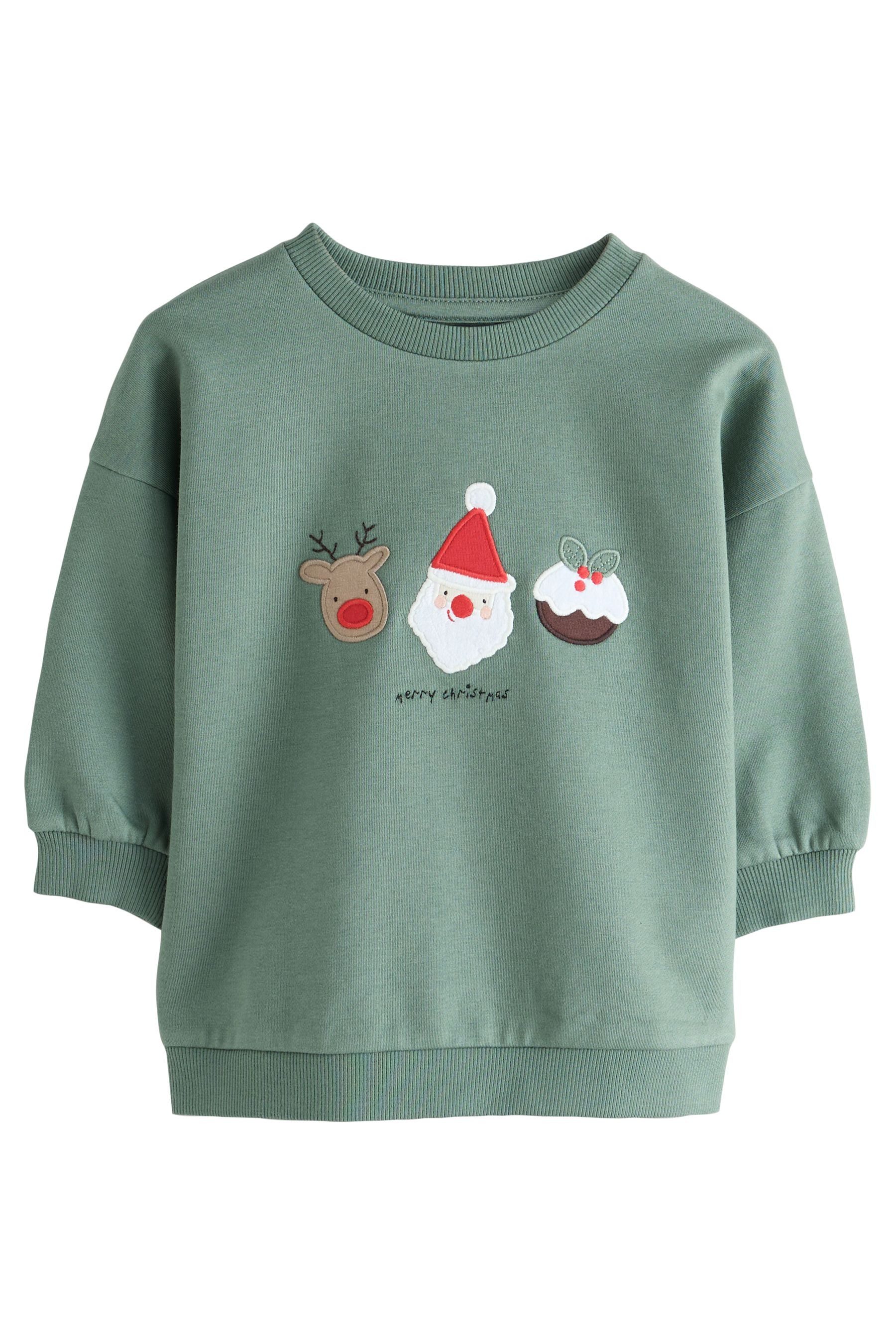 Next Sweater Rundhals-Sweatshirt mit Rücken-Print (1-tlg)