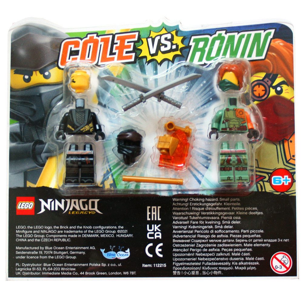 Blue Ocean Sammelkarte Blue Ocean - LEGO Ninjago - Sammelfigur Cole vs. Ronin