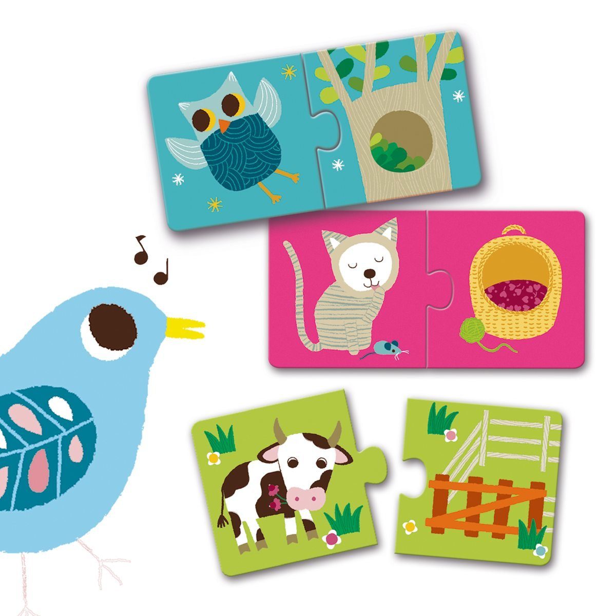DJECO Puzzle Lernspiel Puzzle Duo Assoziationsspiel günstig online kaufen