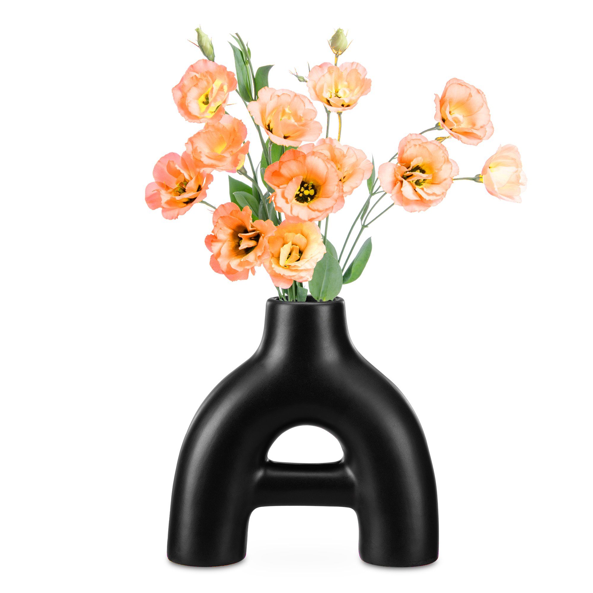 Navaris Tischvase Deko Vase modern schwarz günstig online kaufen