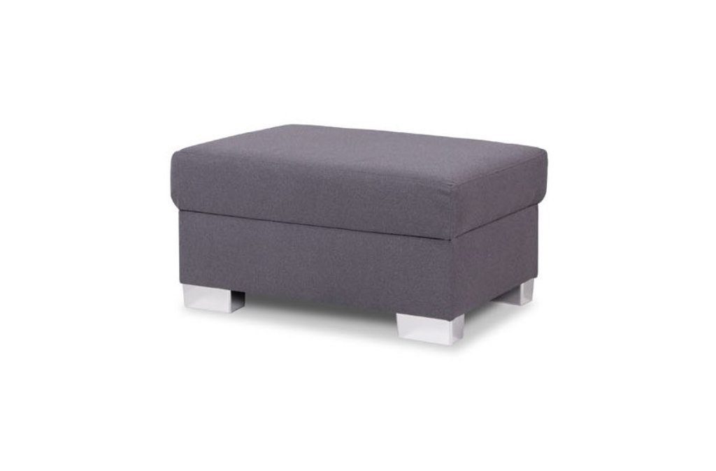 Siblo Ecksofa Klassisches Ecksofa Pouffe Grün Chiara mit