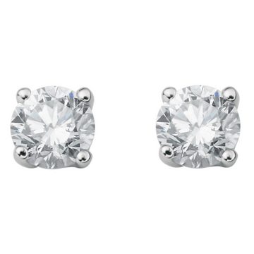 ONE ELEMENT Paar Ohrstecker 0.30 ct Diamant Brillant Ohrringe Ohrstecker aus 585 Weißgold, Damen Gold Schmuck