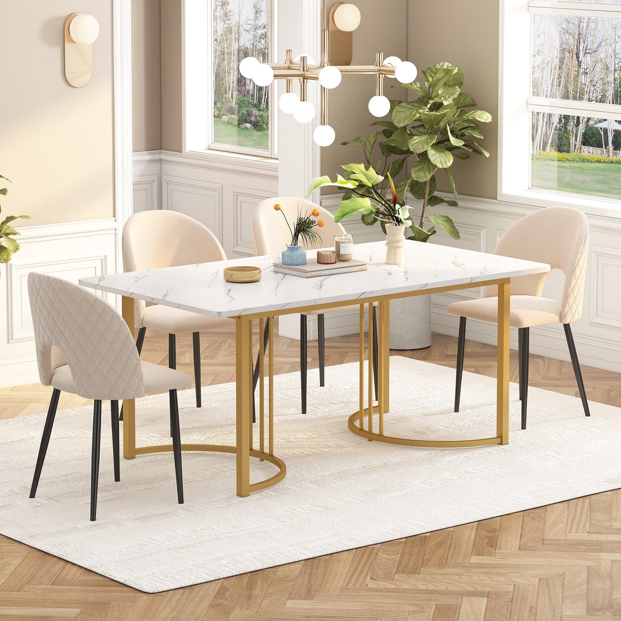 BlingBin Esstisch moderner Küchentisch für Esszimmer günstig online kaufen