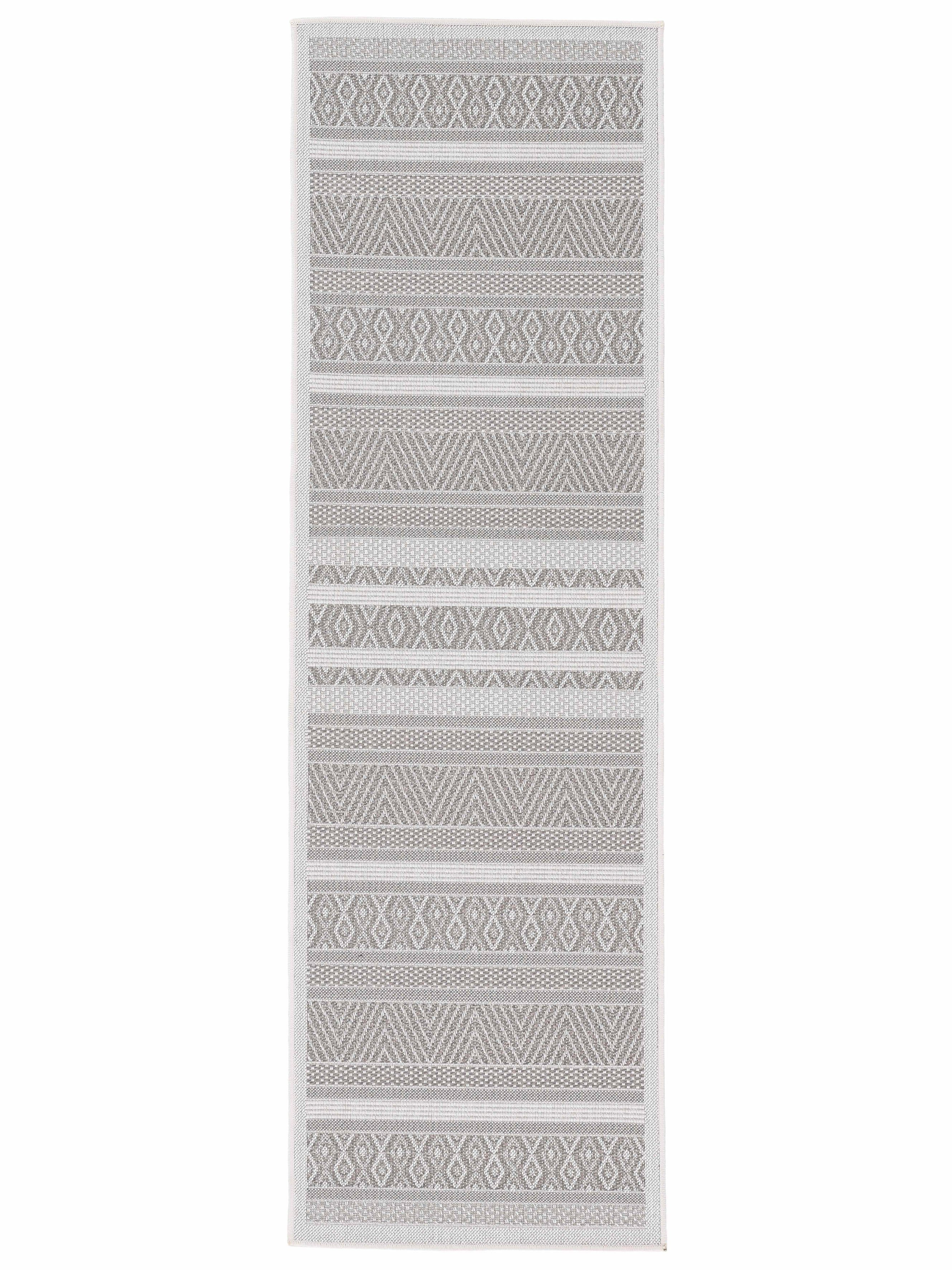 carpetfine Teppich Boho 101, auch als Läufer erhältlich, rechteckig, Höhe: 4 mm, robustes Flachgewebe, Sisal Optik, UV-beständig, In- und Outdoor