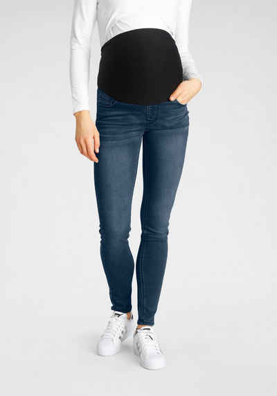 Neun Monate Umstandsjeans, Jeans für Schwangerschaft und Stillzeit, Umstandsjeans aus trendigem Jogg-Denim