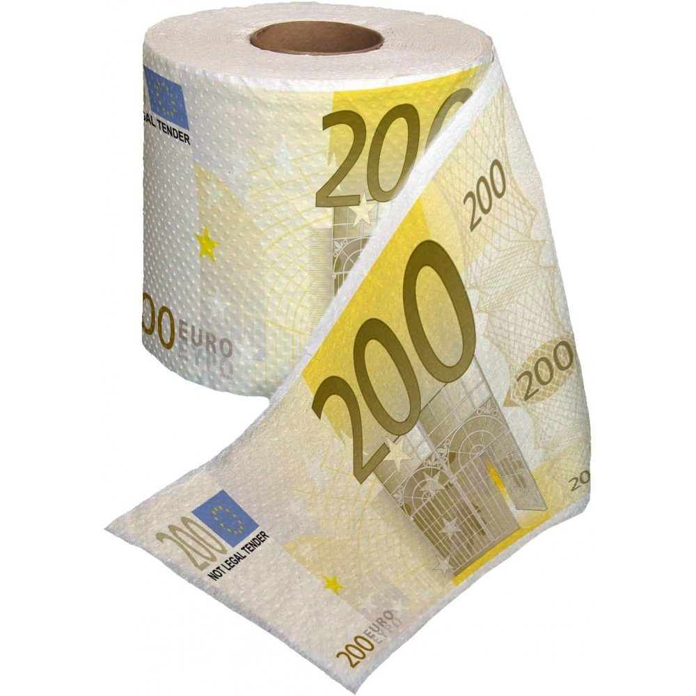 Mad Monkey Toilettenpapier 200 Euro - Toilettenpapier - mehrfarbig