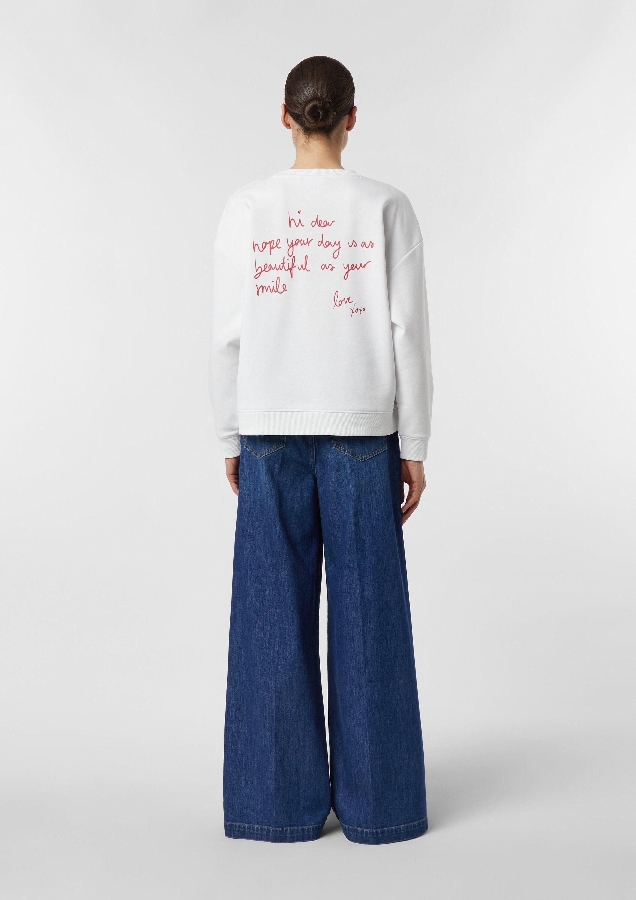 comma Sweatshirt Sweatshirt Sweatshirt mit Artwork