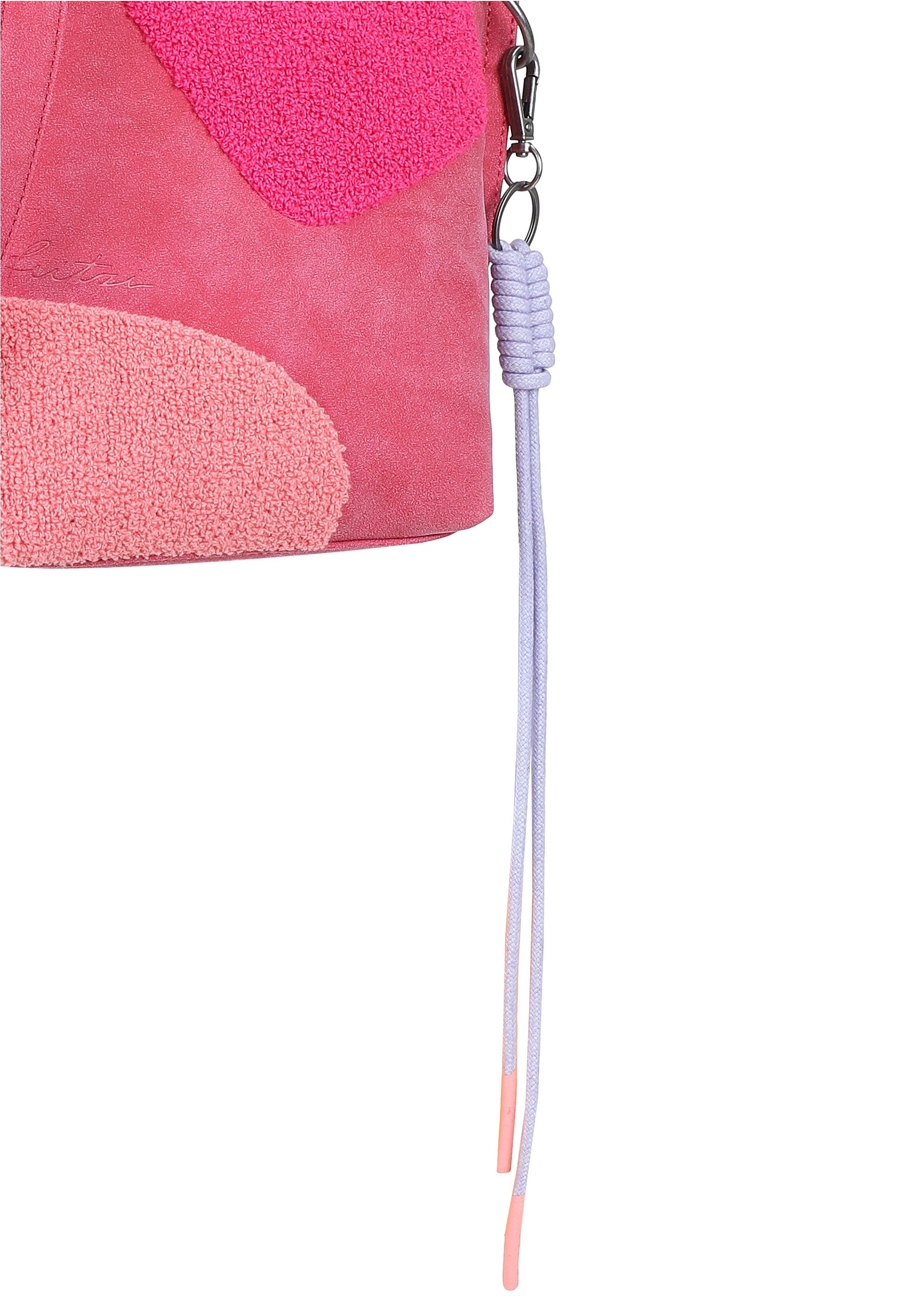 Fritzi aus Preußen Schultertasche Fritzi03 Limited Happy Flocked Jive Soft Berry, mit moderner Flockung