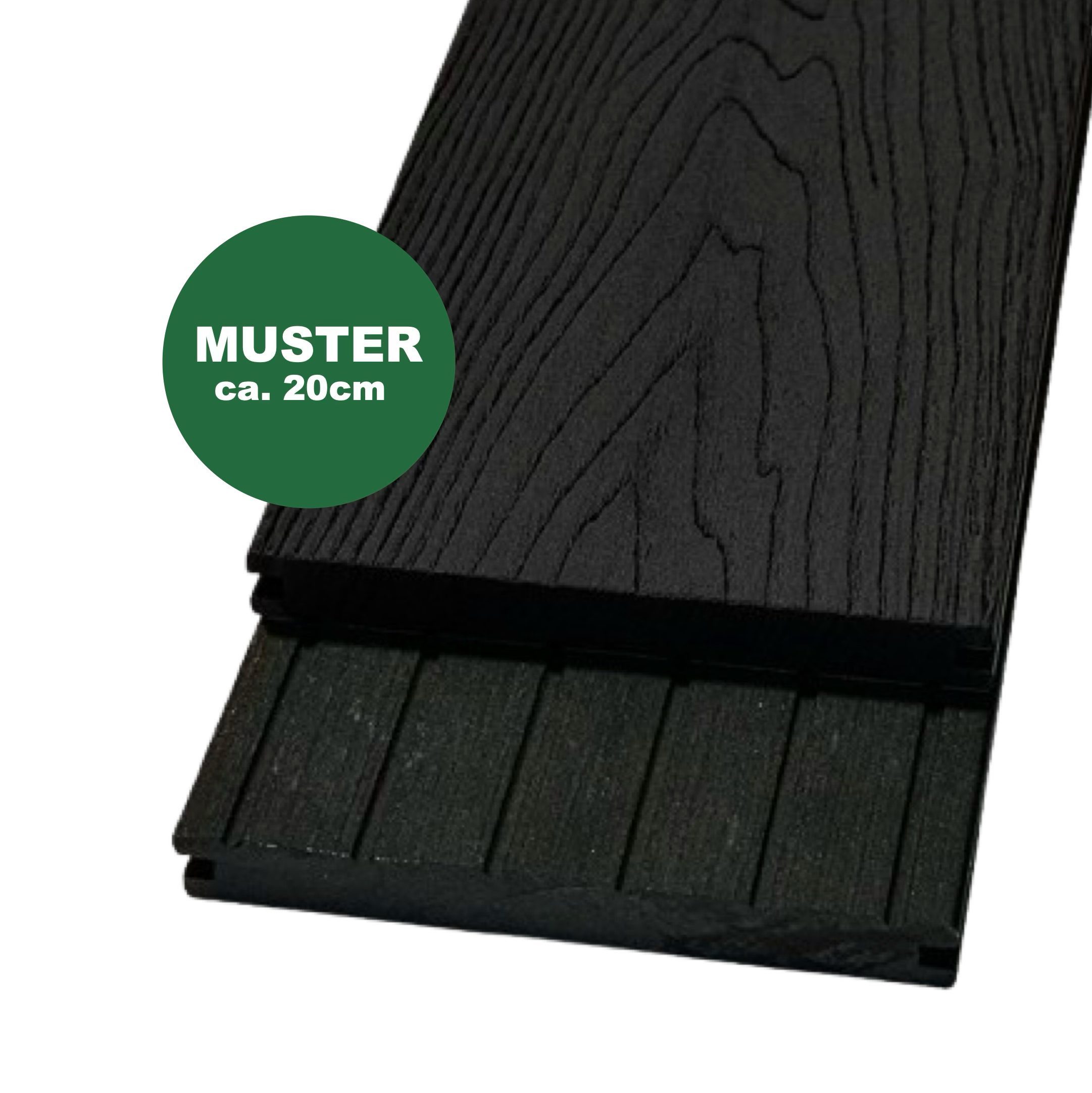 Woodstore24 Terrassendielen WoodoMalta WPC Massivdiele in Holzoptik für den Garten mit Clipsystem, (Bodenbelag Komplettset mit Unterkonstruktion, Clip-Befestigung, 2,4m L x 14,6cm B x 1,8cm Stärke, in grau, anthrazit & braun), Holzoptik, Klicksystem, Außenbereich, Gastronomie geeignet, wetterfest