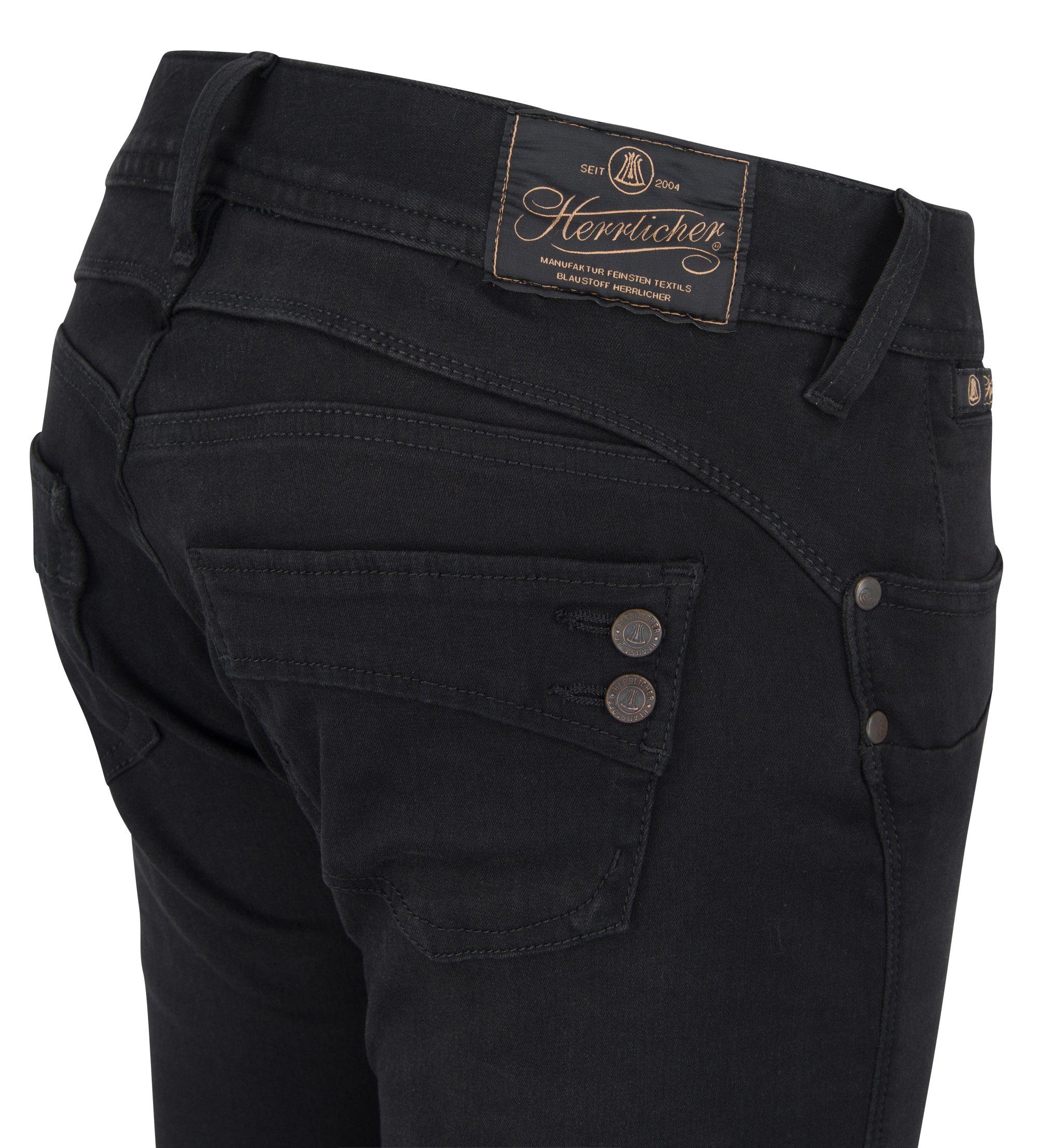 Herrlicher Stretch-Jeans HERRLICHER PIPER Slim Reused Denim Black tempest 5650-RD505-671