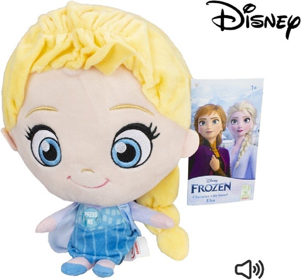 Disney Kuscheltier Plüschtier Plüsch Elsa frozen Eiskönigin Kuscheltier XXL Plüsch 27 cm (1-St), Super weicher Plüsch Stofftier Kuscheltier für Kinder zum spielen