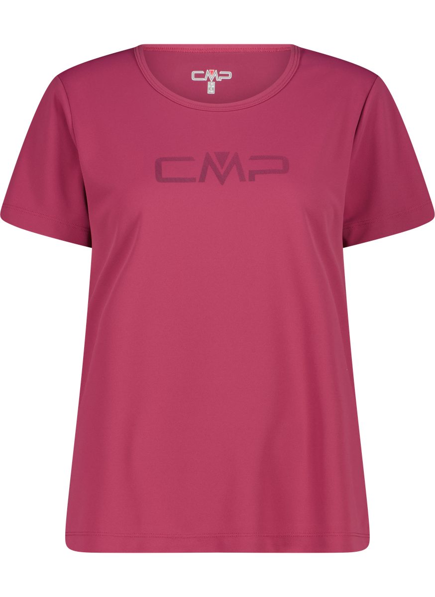CMP Funktionsshirt WOMAN CO T-SHIRT für Erwachsene, mit sportlichem Stil, Kurzarm, gerader Abschluss