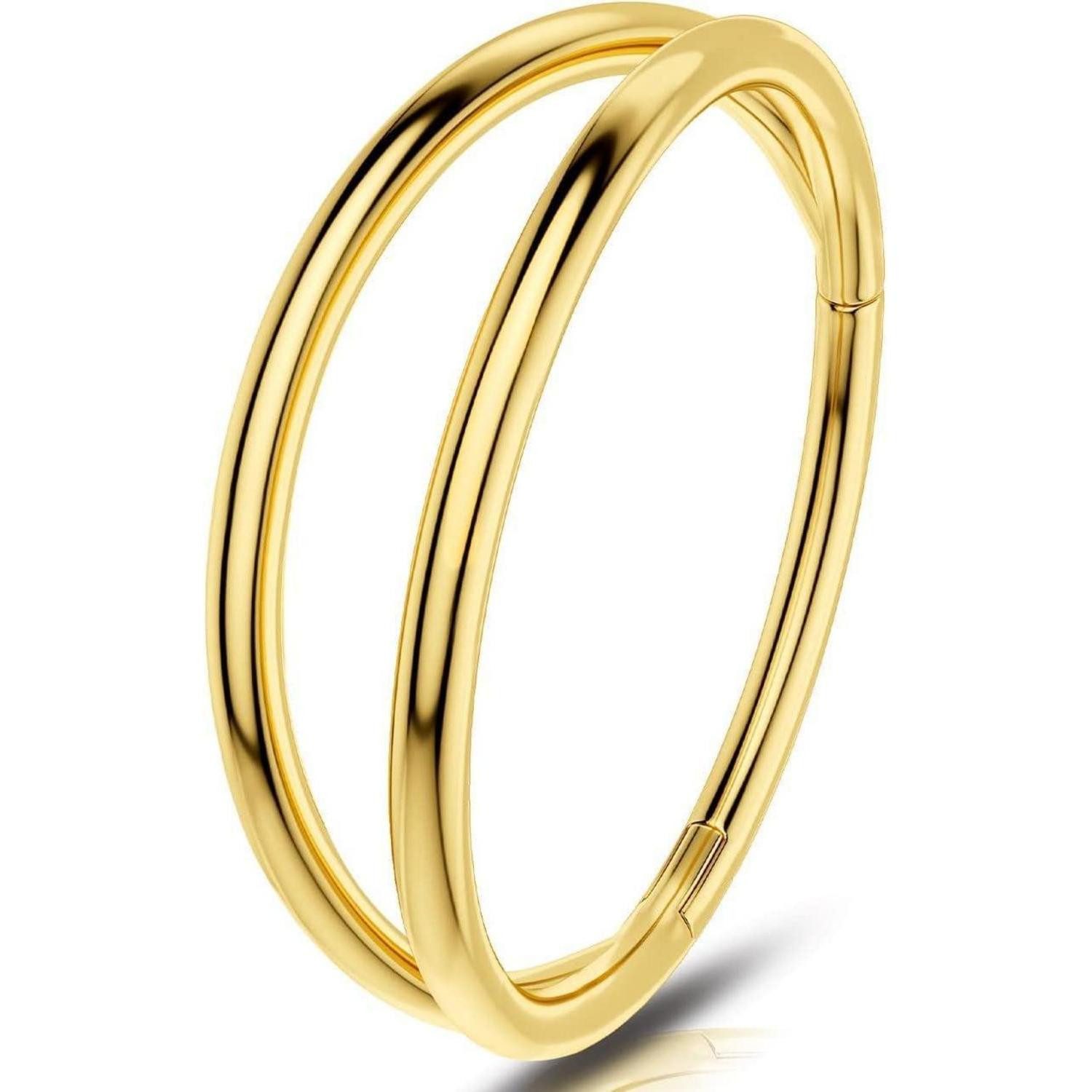 Nasenpiercing 20G 0.8mm Nasenpiercing Chirurgenstahl Helix Nose Ring silber Gold 8mm