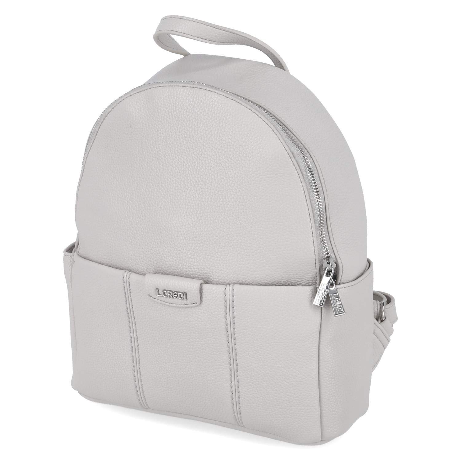 L. CREDI Cityrucksack L.Credi 1005839-222 Rucksäcke Kunstleder grau