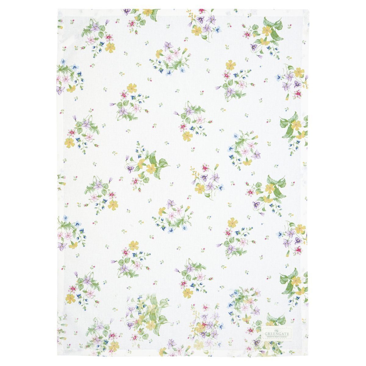 Greengate Geschirrtuch Küchenhandtuch Abtrockentücher cm aus White Fiola 50x70 Baumwolle