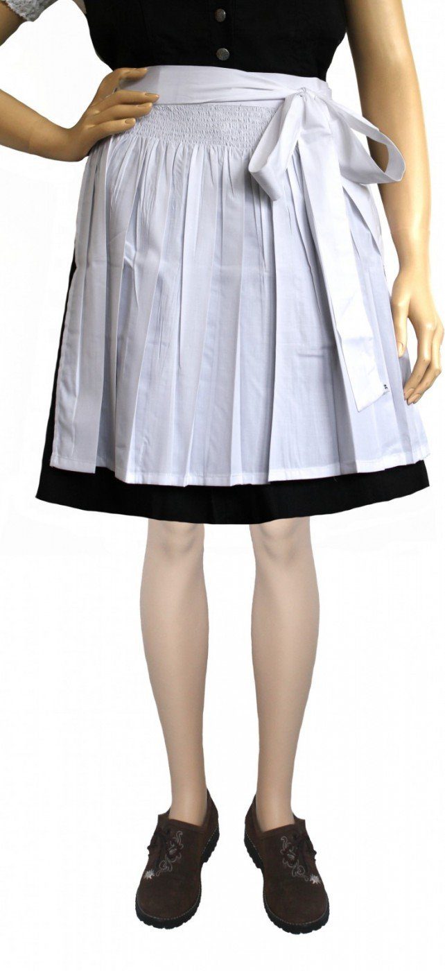 GERMAN WEAR Dirndlschürze GW1601-1 Weiß Dirndl Schürze Trachtenschürze Dirndel Tracht Weiss mehr
