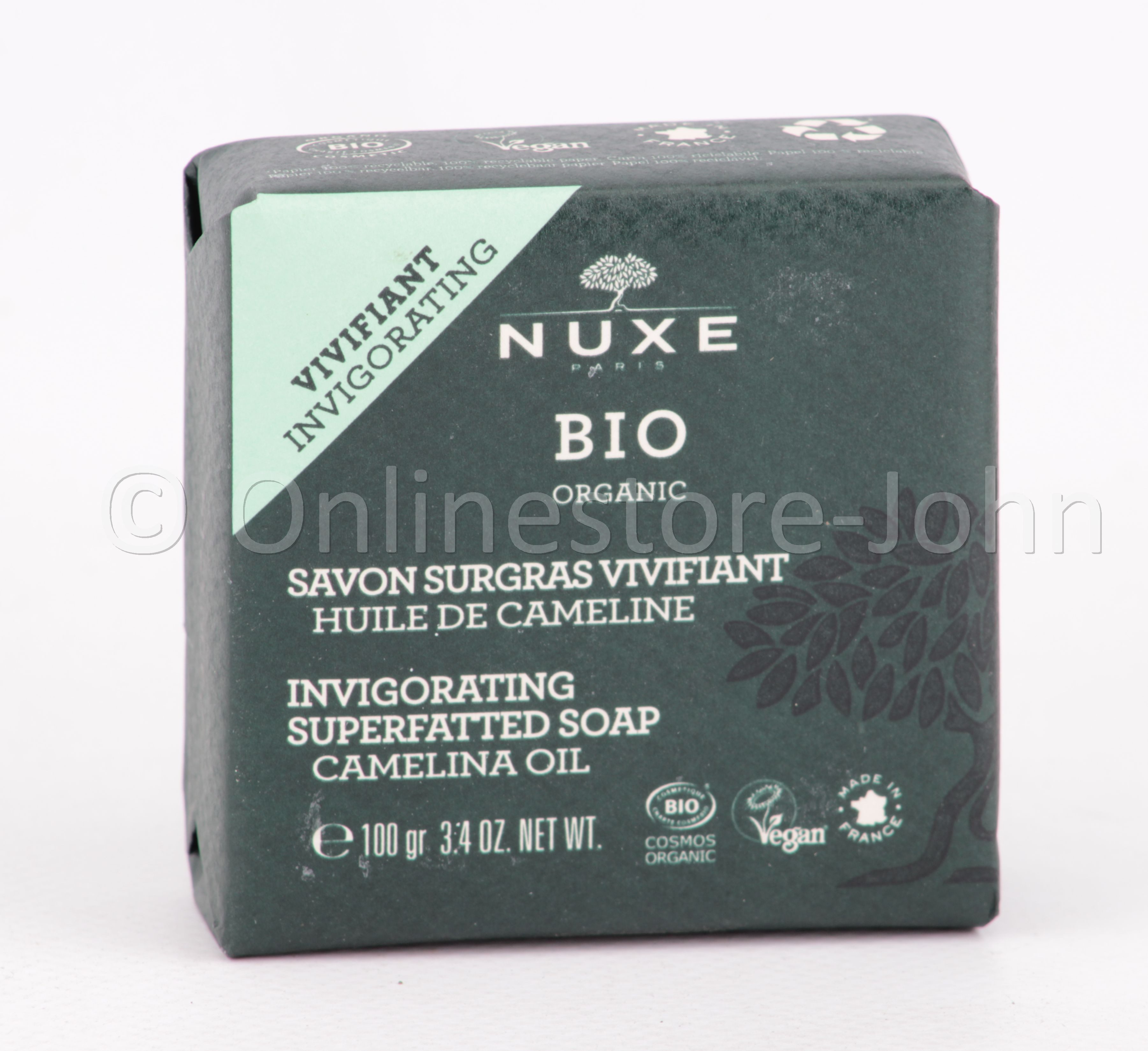 Handseife Bio Organic - Invigorating Superfatted Soap - 100g - Rückfettende Seif