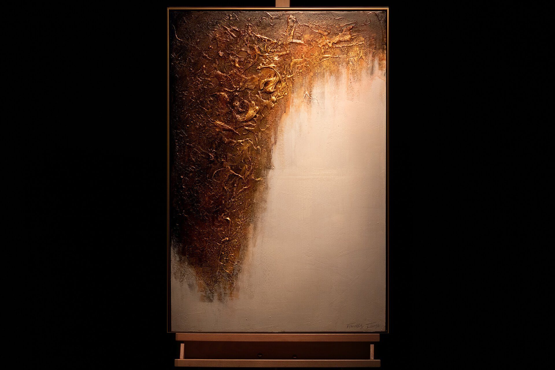KUNSTLOFT Gemälde Kraft des Lichts Leinwandbild HANDGEMALT Wohnzimmer cm, 60x90 100% Wandbild